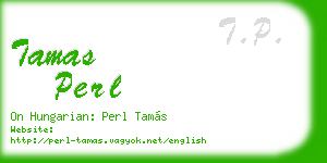 tamas perl business card